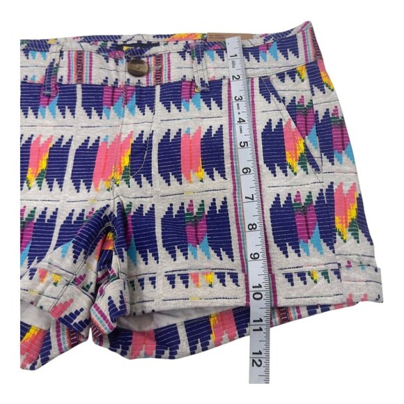 American Eagle Outfitters Women’s Size 2 Aztec Print Stretch Midi Shorts NEW - Picture 8 of 13
